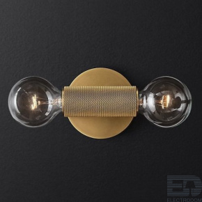 Бра RH Utilitaire Inline Sconce Brass ImperiumLoft - цена и фото