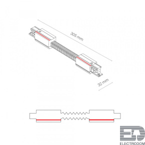 Коннектор прямой гибкий Nowodvorski Ctls Power 8698 - цена и фото