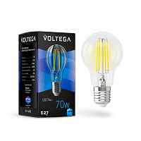 Лампа светодиодная Voltega E27 7W 4000K прозрачная VG10-A60E27cold7W-F 7141