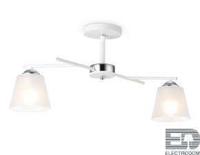 TR303201/2 WH/CH/FR белый/хром/белый матовый E27*2 max 60W 470*370*260 - цена и фото