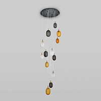 Подвесная люстра Eurosvet Pineapple 50266 дымчатый/прозрачный/янтарный - цена и фото