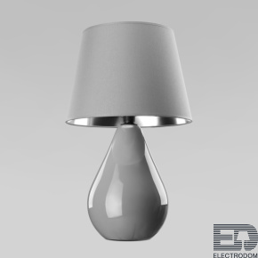 TK Lighting Настольная лампа с абажуром 5455 Lacrima Gray - цена и фото
