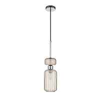 Подвесной светильник Escada Gloss 1141/1S Chrome/Beige - цена и фото Подвесной светильник Escada Gloss 1141/1S Chrome/Beige - цена и фото