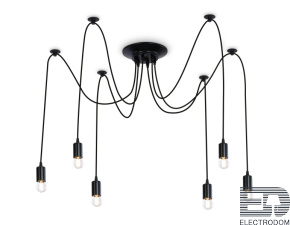 Подвесная люстра в стиле лофт TR8178/6 BK Traditional - цена и фото