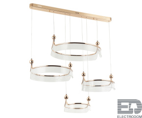 08045-80+60+50+40,33 Подвес Риваль золото d80+60+50+40 L126 h300 Led 169W (3000K) - цена и фото