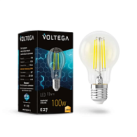 Лампа светодиодная Voltega E27 9W 2700K прозрачная 7227 - цена и фото