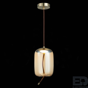 Люстра подвесная ST-Luce Бронза/Янтарный LED 1*10W 3000K SL6108.323.01 - цена и фото