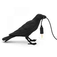 Настольная лампа Seletti Bird Lamp Black Waiting designed by Marcantonio Raimondi Malerba Loft Concept 43.14735