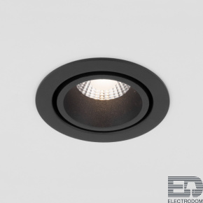 Elektrostandard 15267/LED 7W 3000K BK/BK черный/черный / Встраиваемый светодиодный светильник - цена и фото