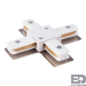 Коннектор X-образный для однофазного шинопровода Elektrostandart TRC-1-1-X-WH - цена и фото