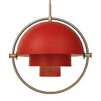 Подвесной светильник Louis Weisdorff Gubi Multi-lite Pendant Red ImperiumLoft - цена и фото