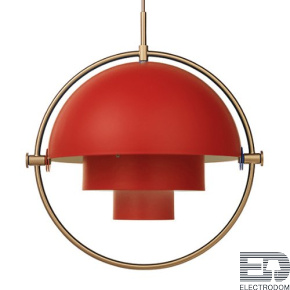 Подвесной светильник Louis Weisdorff Gubi Multi-lite Pendant Red ImperiumLoft - цена и фото