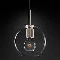 Подвесной светильник RH Utilitaire Globe Pendant Silver Loft Concept 40.2335
