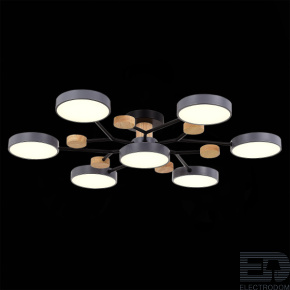 EVOLUCE SLE6006-702-07 Светильник потолочный Серый/Серый LED 7*12W 3000K/4500K/6000K - цена и фото