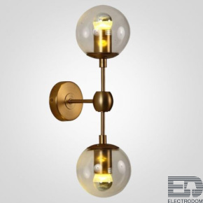 Бра Modo Sconce 2 Globes Gold ImperiumLoft - цена и фото