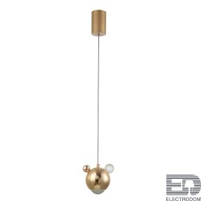 Подвесной светодиодный светильник Crystal Lux Amigo SP Led Gold - цена и фото