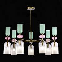 ST LUCE SL2000.202.07 Люстра потолочная ST-Luce Золотистый/Дымчатый E14 7*40W - цена и фото