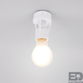 Инфракрасный датчик движения для ламп E27 SNS-M-15 6m 2-3.5m 60W E27 IP20 360 Белый - цена и фото