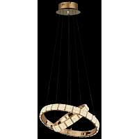 Люстра подвесная светодиодная Wertmark WE458.02.303 VERA LED 50+70 Вт золото 3000-3500-4000К с пультом - цена и фото