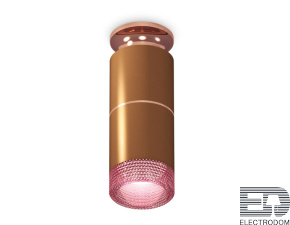 Комплект накладного светильника с композитным хрусталем XS6304211 SCF/PPG/PI кофе песок/золото розовое полированное/розовый MR16 GU5.3 - цена и фото