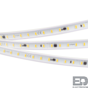Светодиодная лента герметичная ARL-PV-С72-15.5mm 230V White6000 (14 W/m, IP65, 5630, 50m) (Arlight, 14.4 Вт/м, IP65) - цена и фото