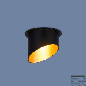 Встраиваемый точечный светильник Elektrostandart 7005 MR16 BK/GD черный/золото - цена и фото