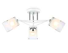 TR303071/3 WH/CH/FR белый/хром/белый матовый E27/3 max 40W D560*250 - цена и фото