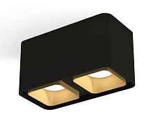 Комплект накладного светильника XS7851004 SBK/SGD черный песок/золото песок MR16 GU5.3 (C7851, N7704) - цена и фото