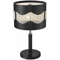 Настольная лампа Wertmark WE394.03.024 Adriana E27 40 Вт черный, хром - цена и фото