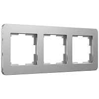 Werkel Рамка на 3 поста (алюминий, Platinum) / W0032606 Werkel Рамка на 3 поста (алюминий, Platinum) / W0032606