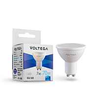 Лампа светодиодная Voltega GU10 7W 4000К матовая VG2-S2GU10cold7W 7057 - цена и фото