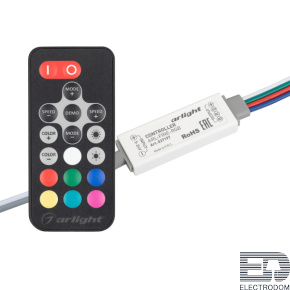 Контроллер ARL-FINE-RGB Black (5-24V, 3x2A, RF ПДУ 18кн) Arlight 027197 - цена и фото