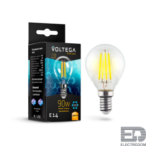 Лампа светодиодная Voltega E14 6,5W 2800K прозрачная VG10-G45E14warm9W-F 7136 - цена и фото