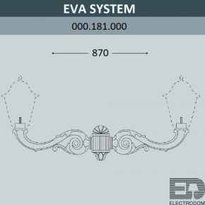 Консоль для паркового фонаря FUMAGALLI EVA SYS 000.181.000.A0 - цена и фото