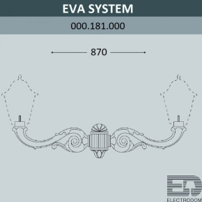 Консоль для паркового фонаря FUMAGALLI EVA SYS 000.181.000.A0 - цена и фото
