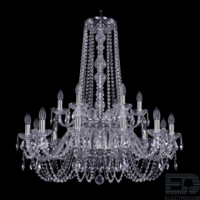 Подвесная люстра Bohemia Ivele 1402/12+6/300/h-91/2d Ni - цена и фото