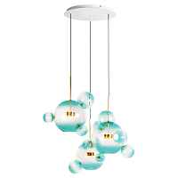 Подвесная светодиодная люстра Loft IT Bolle 2027-D3 Blue - цена и фото