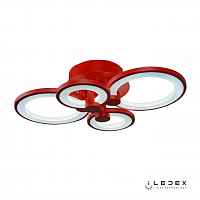 Потолочная люстра iLedex Ring A001/4 Красный - цена и фото Потолочная люстра iLedex Ring A001/4 Красный - цена и фото