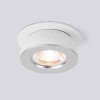 Встраиваемый точечный светодиодный светильник Pruno белый/серебро 8W 4200К (25080/LED) 25080/LED - цена и фото
