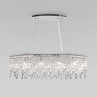 Подвесная люстра Eurosvet Blitz 60159/10 хром/ прозрачный хрусталь Strotskis Smart - цена и фото