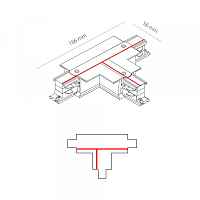 Коннектор T-образный правый 1 Nowodvorski Ctls Power 8246 - цена и фото