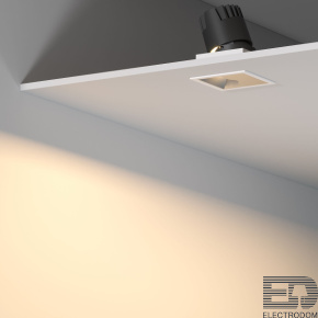 Потолочный светодиодный светильник Inline 10W 3000K белый/хром Elektrostandard 25091/LED - цена и фото