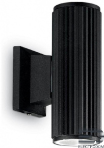 Уличный настенный светильник Ideal Lux Base AP2 Nero 129433 - цена и фото