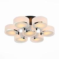 SL483.402.07 Люстра потолочная Черный/Белый E27 7*60W - цена и фото