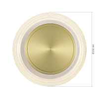 SL6239.201.03 Светильник настенный ST-Luce золото/прозрачный LED 1*7W 3000K - цена и фото