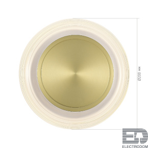 SL6239.201.03 Светильник настенный ST-Luce золото/прозрачный LED 1*7W 3000K - цена и фото