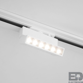 Трековый светодиодный светильник для однофазного шинопровода Garda белый 10 Вт 4200 K 85017/01 - цена и фото