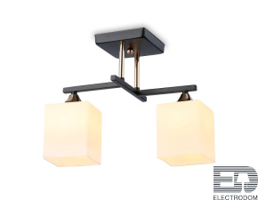 TR303112/2 BK/FGD/FR черный/золото/белый матовый E27/2 max 40W 360*190*290 - цена и фото