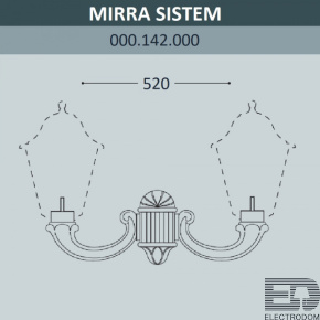 Консоль для паркового фонаря FUMAGALLI MIRRA SYS 000.142.000.A0 - цена и фото