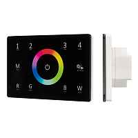 Панель Sens SMART-P85-RGBW Black (230V, 4 зоны, 2.4G) Arlight 028405 - цена и фото